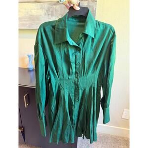Green Flowy Dress Size Medium